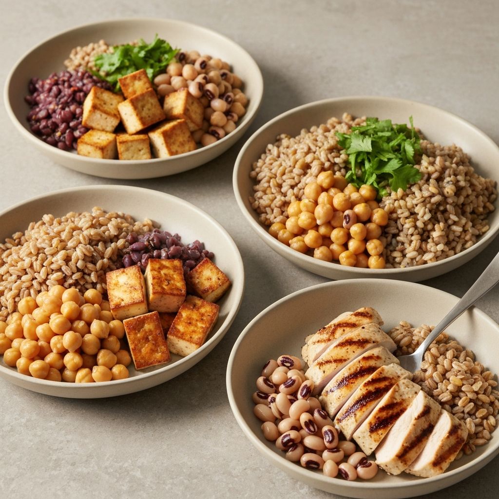 Proteins and whole grains